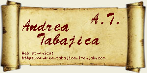 Andrea Tabajica vizit kartica